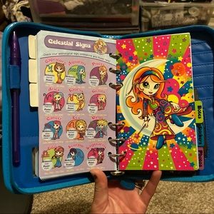 💫 Rare Vintage Y2K Lisa Frank Organizer Mini Binder